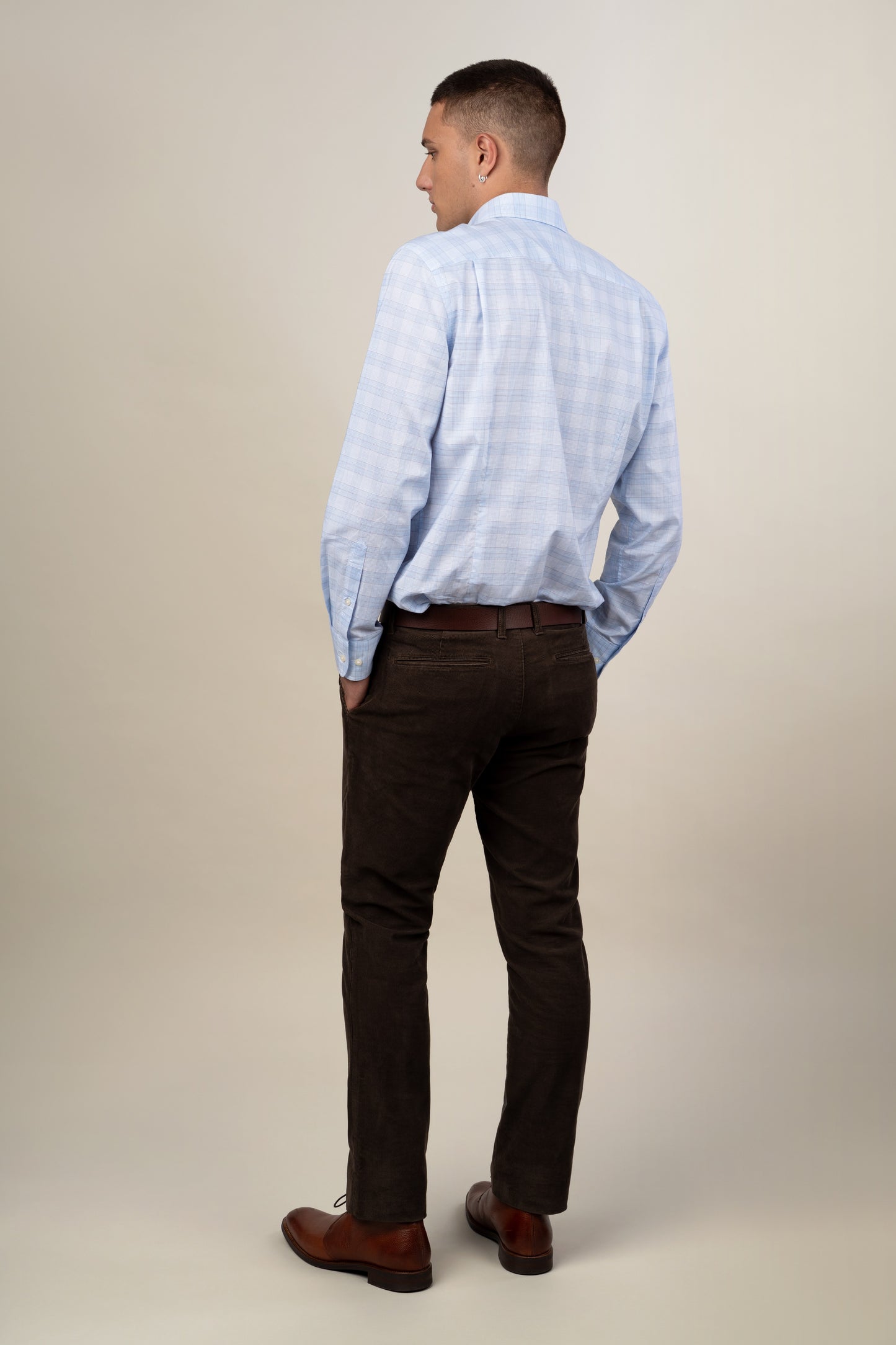 Rembrandt - Sinatra Shirt - Light Blue Glen Check