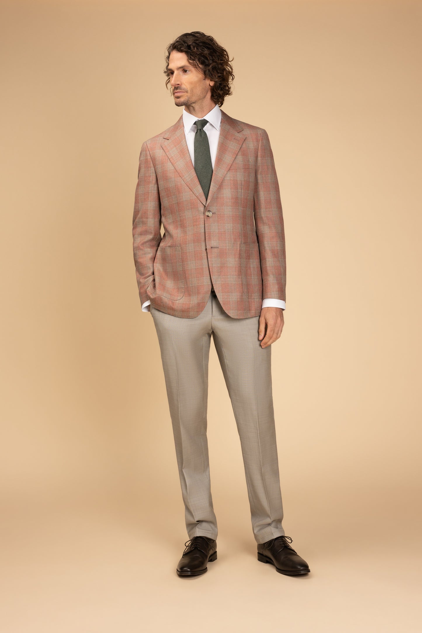 Rembrandt - Malta Glen Check Blazer - Pink & Sage
