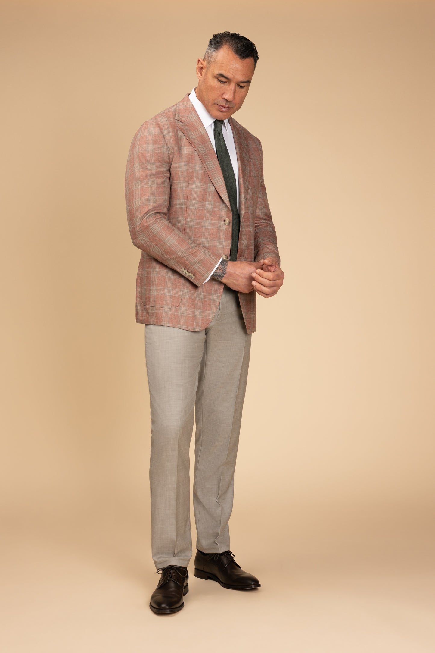 Rembrandt - Malta Glen Check Blazer - Pink & Sage