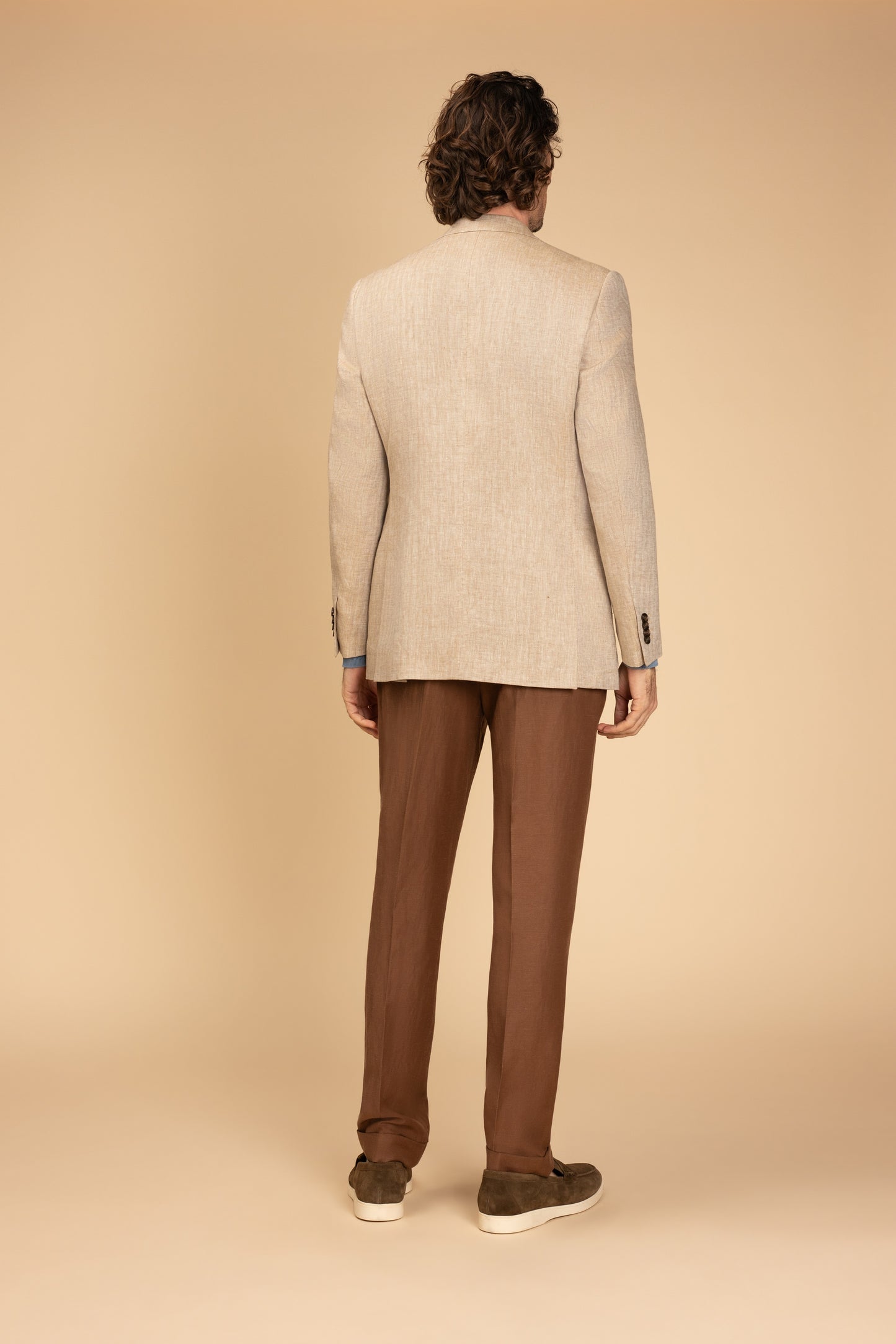 Rembrandt - Cooper Blazer - Beige Linen Herringbone