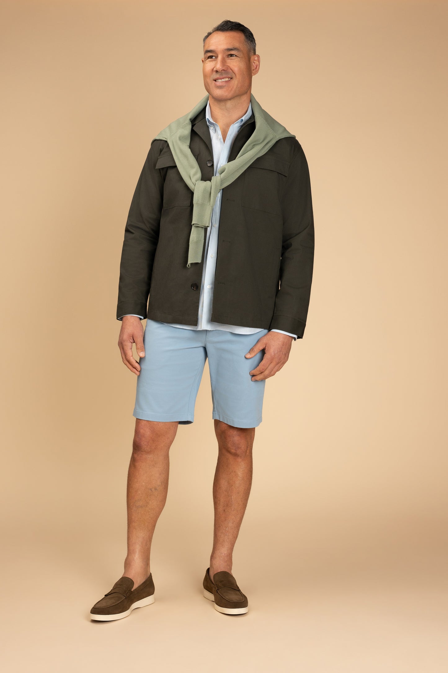 Rembrandt - Devonport Khaki Green Cotton Shirt Jacket