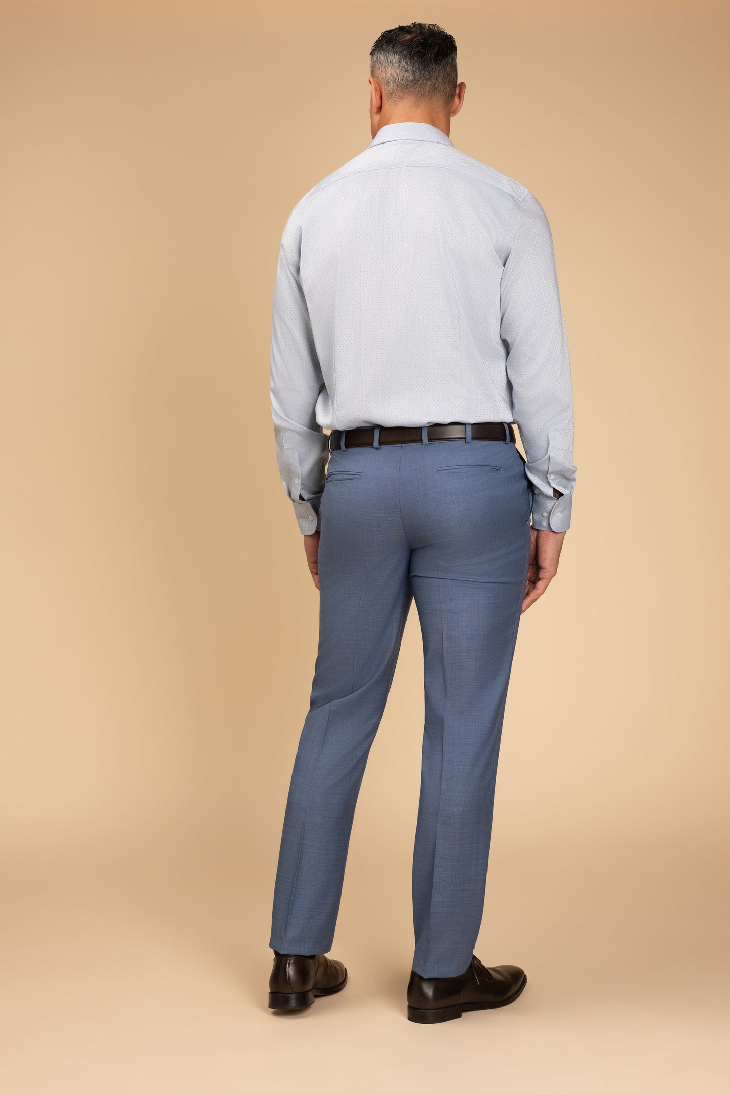 Rembrandt - London Shirt - Teal Blue Microdesign