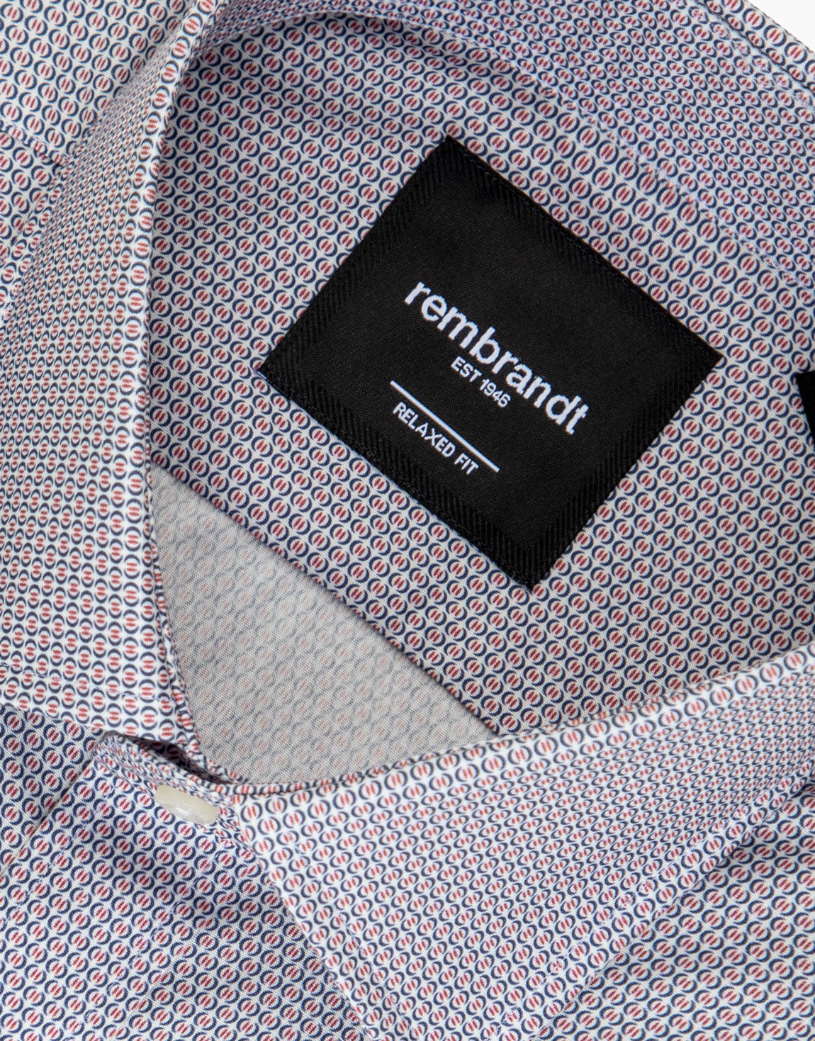 Rembrandt - Sinatra Shirt - Navy/Maroon Micro