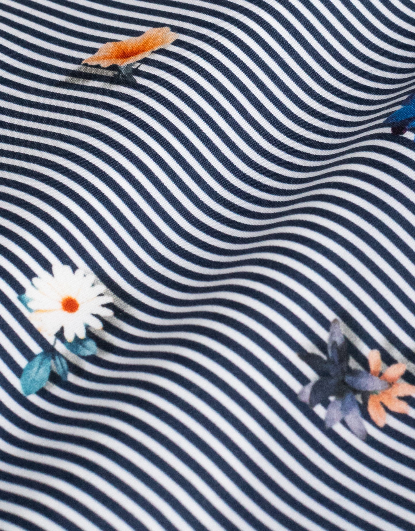 Rembrandt - London Shirt - Navy Floral Stripe