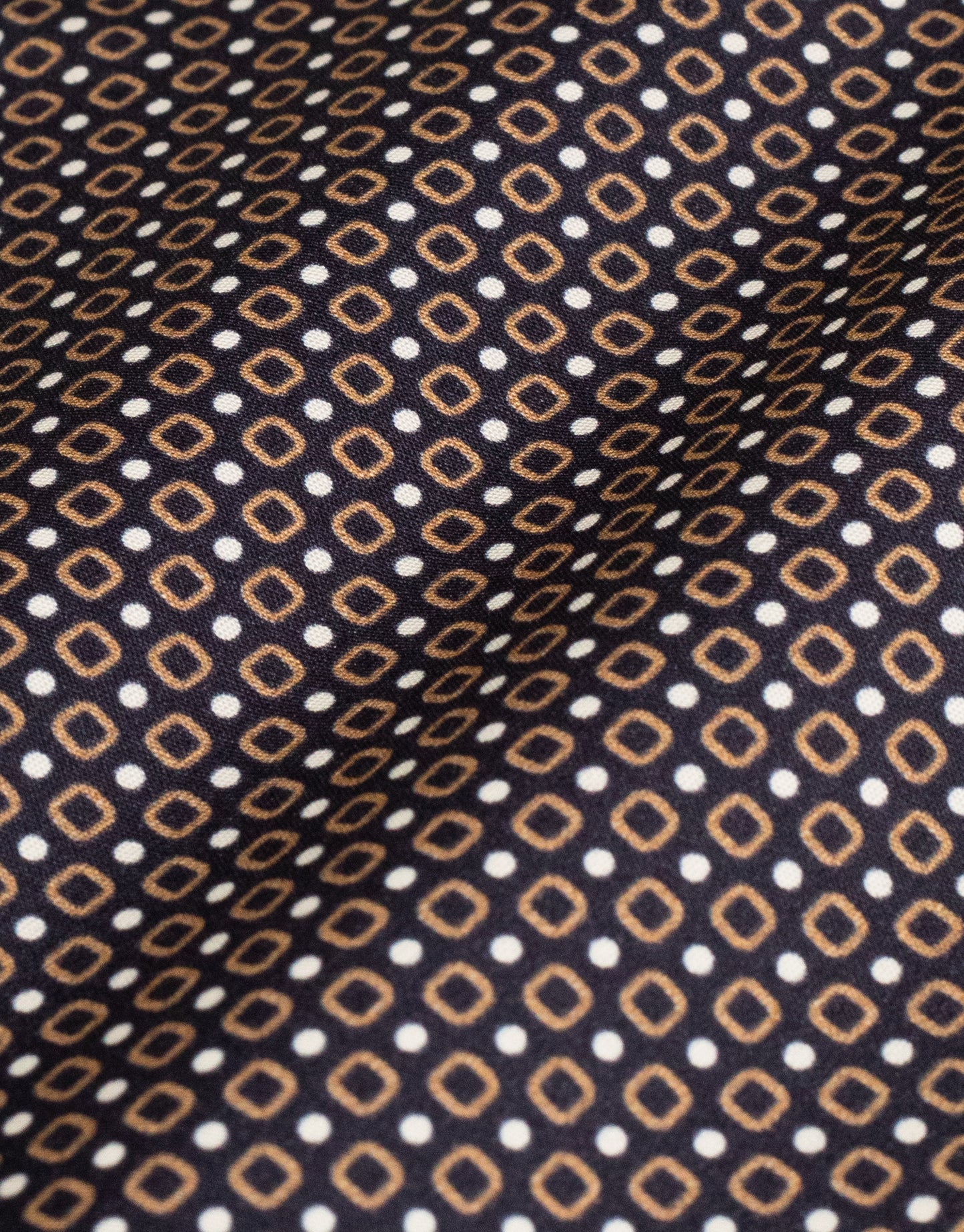 Rembrandt - Sinatra Shirt - Brown/Navy Geo Print