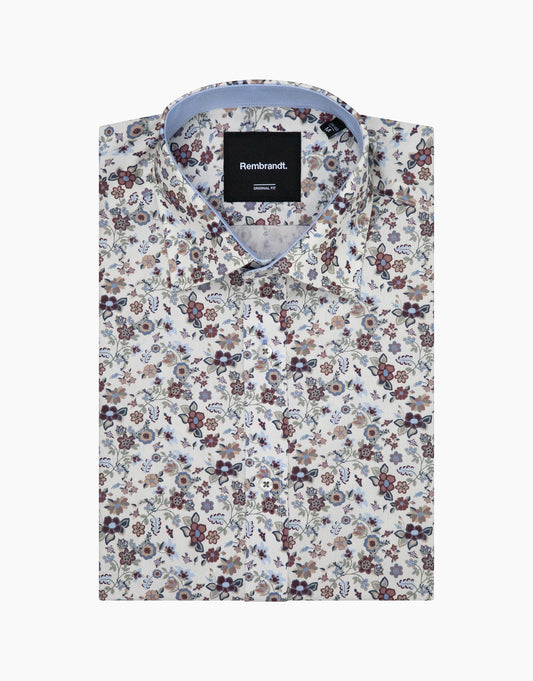 Rembrandt - Barbican Shirt - White Garden Floral