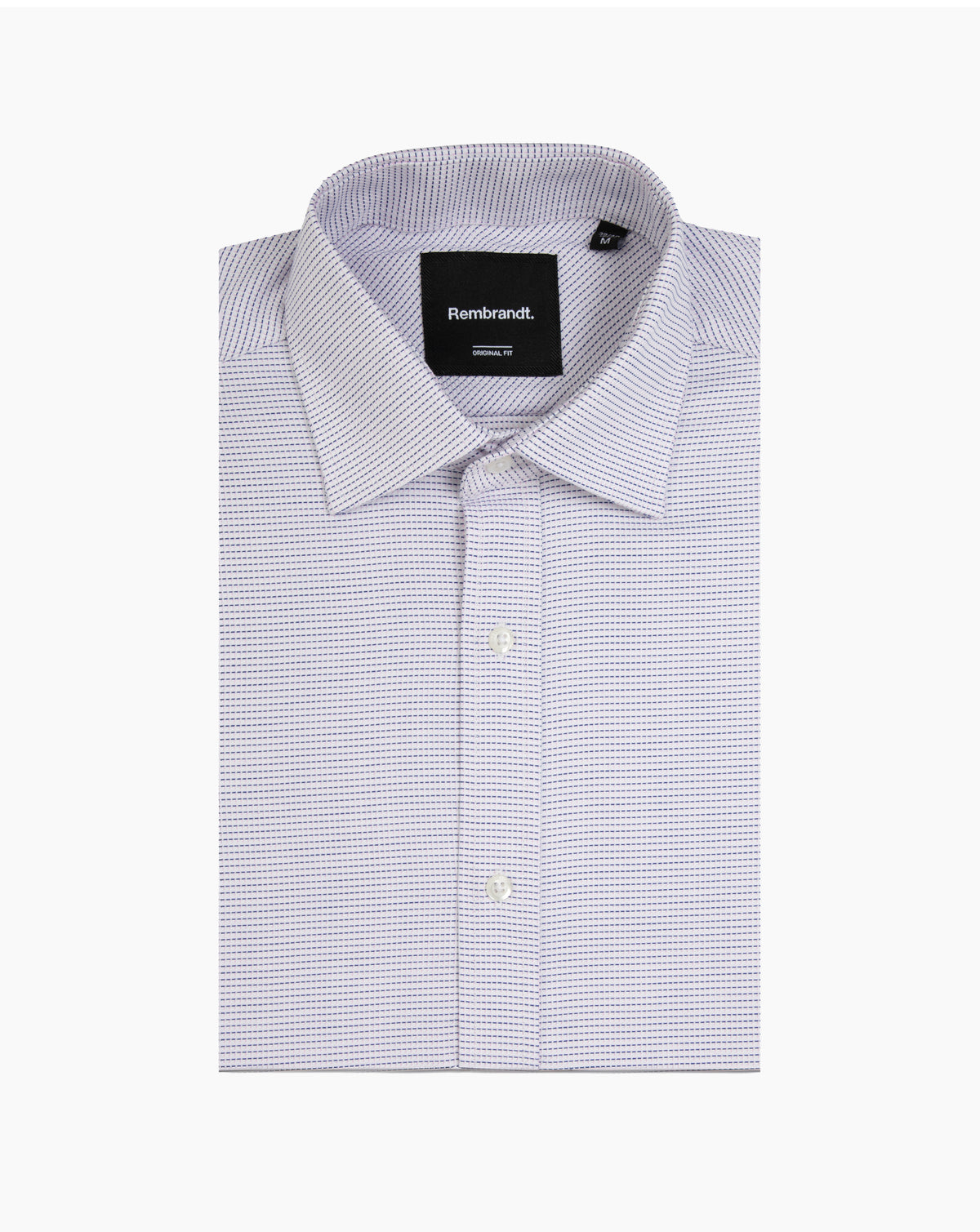 Rembrandt - London Shirt - Pink & Blue Microdesign