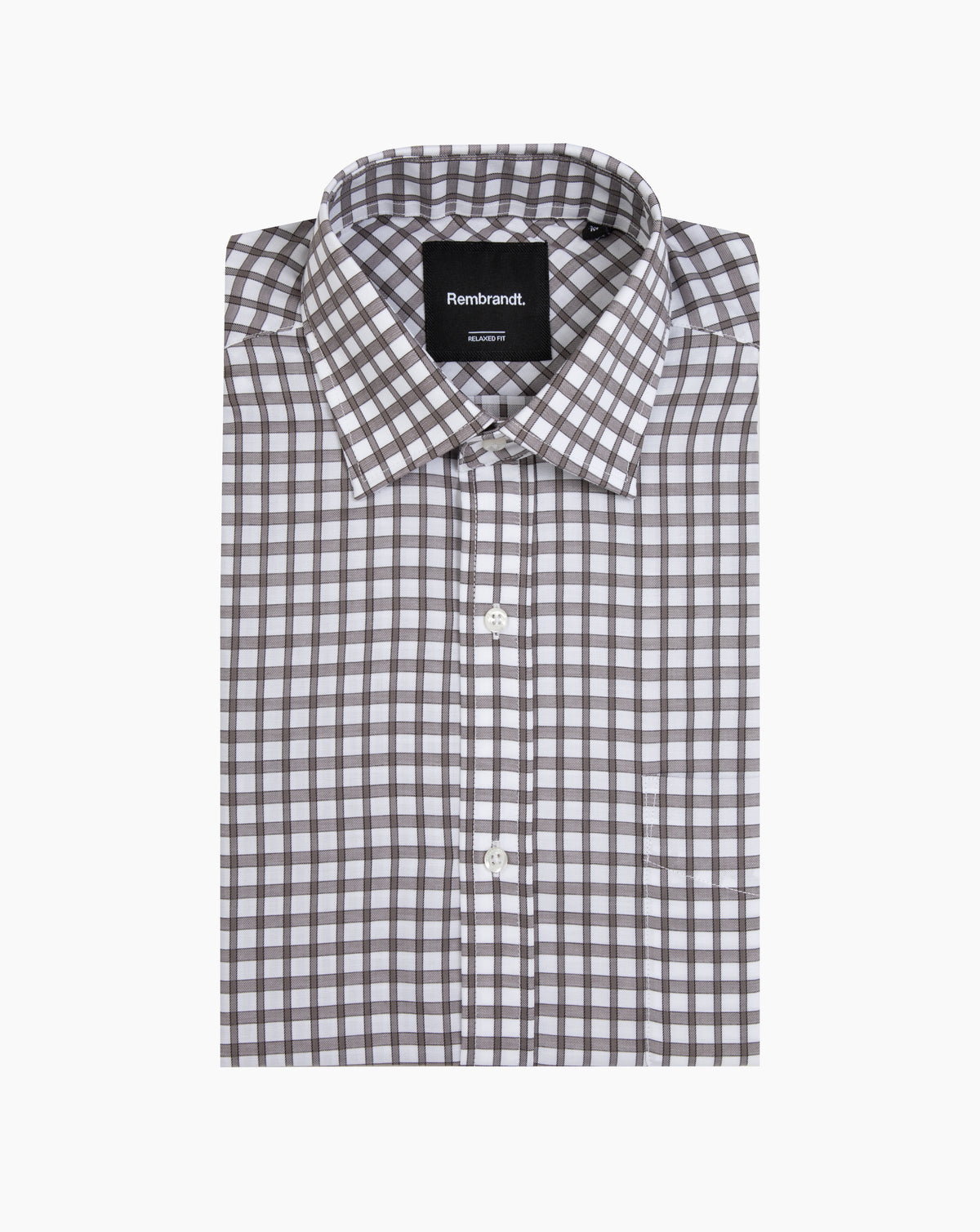 Rembrandt - Sinatra Shirt - Taupe Brown Check