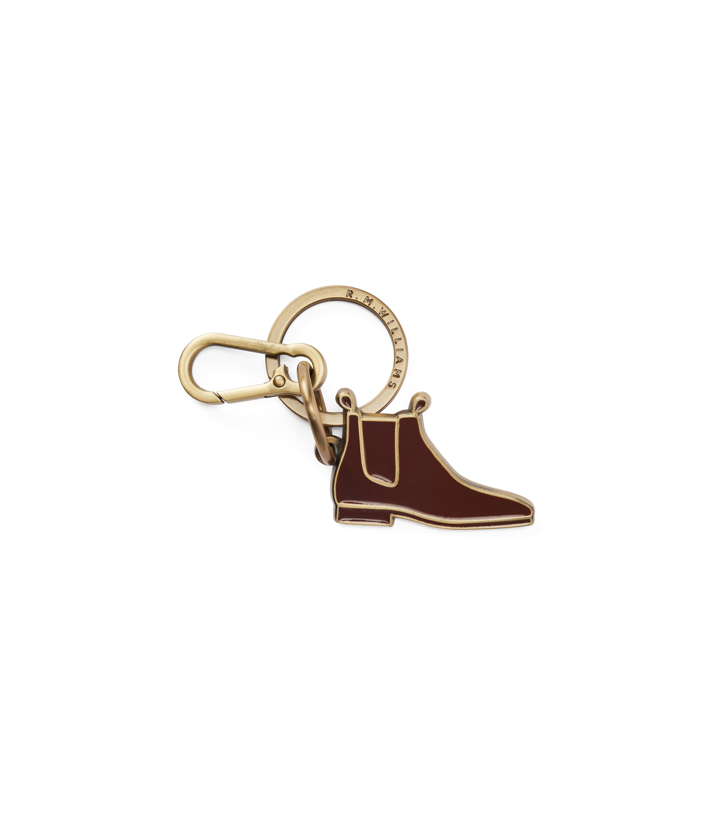R. M. Williams - Boot Enamel Keyring - Chestnut