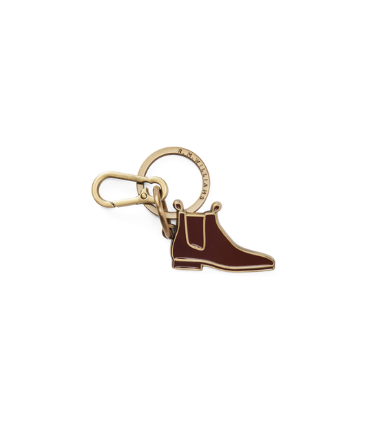 R. M. Williams - Boot Enamel Keyring - Chestnut