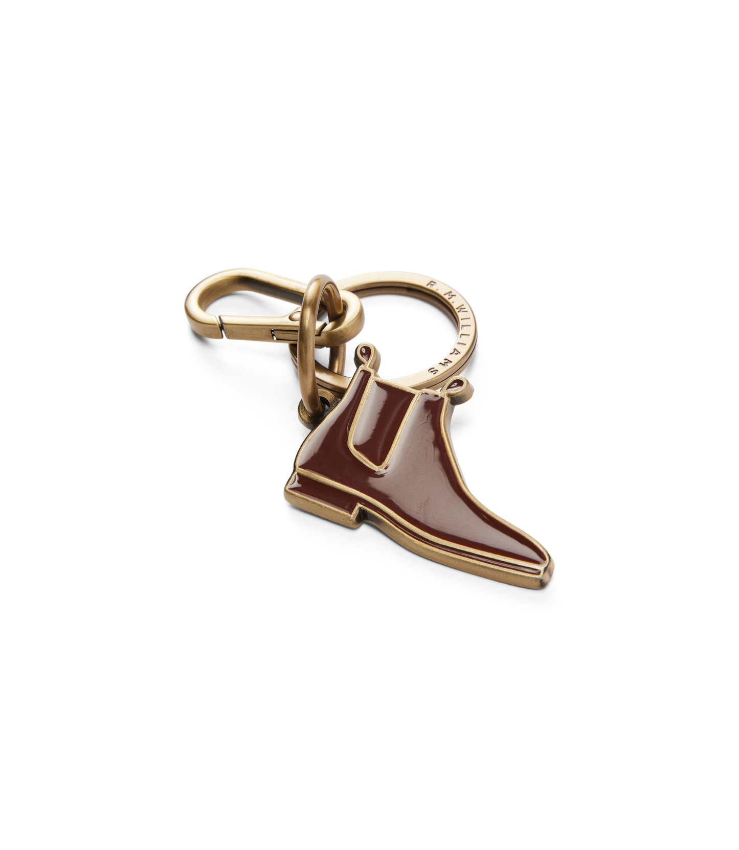 R. M. Williams - Boot Enamel Keyring - Chestnut