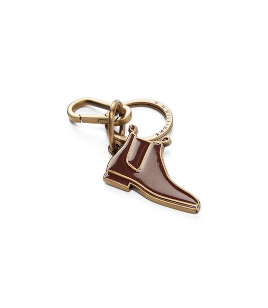 R. M. Williams - Boot Enamel Keyring - Chestnut