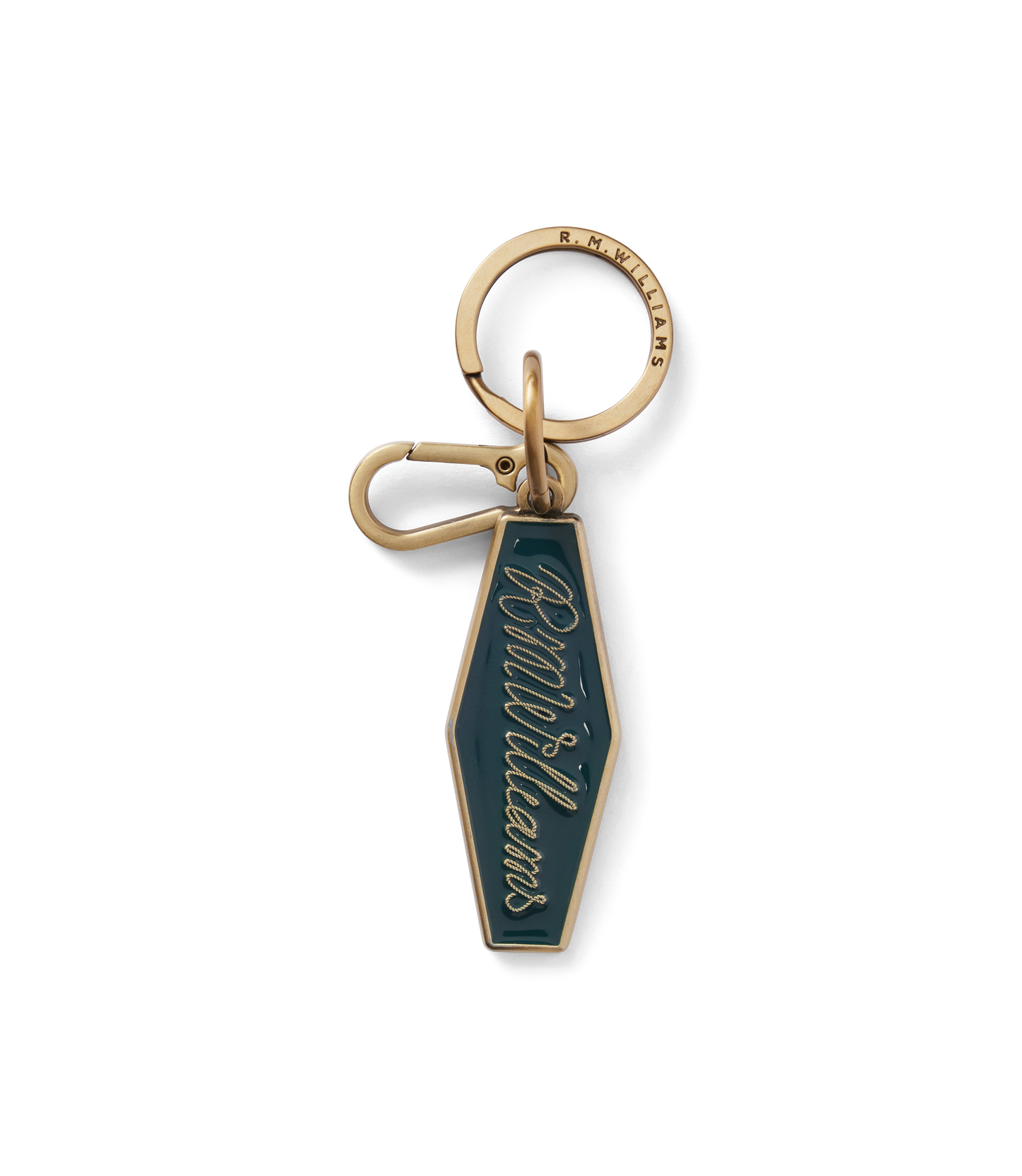 R. M. Williams - Rope Logo Enamel Keyring - Pine