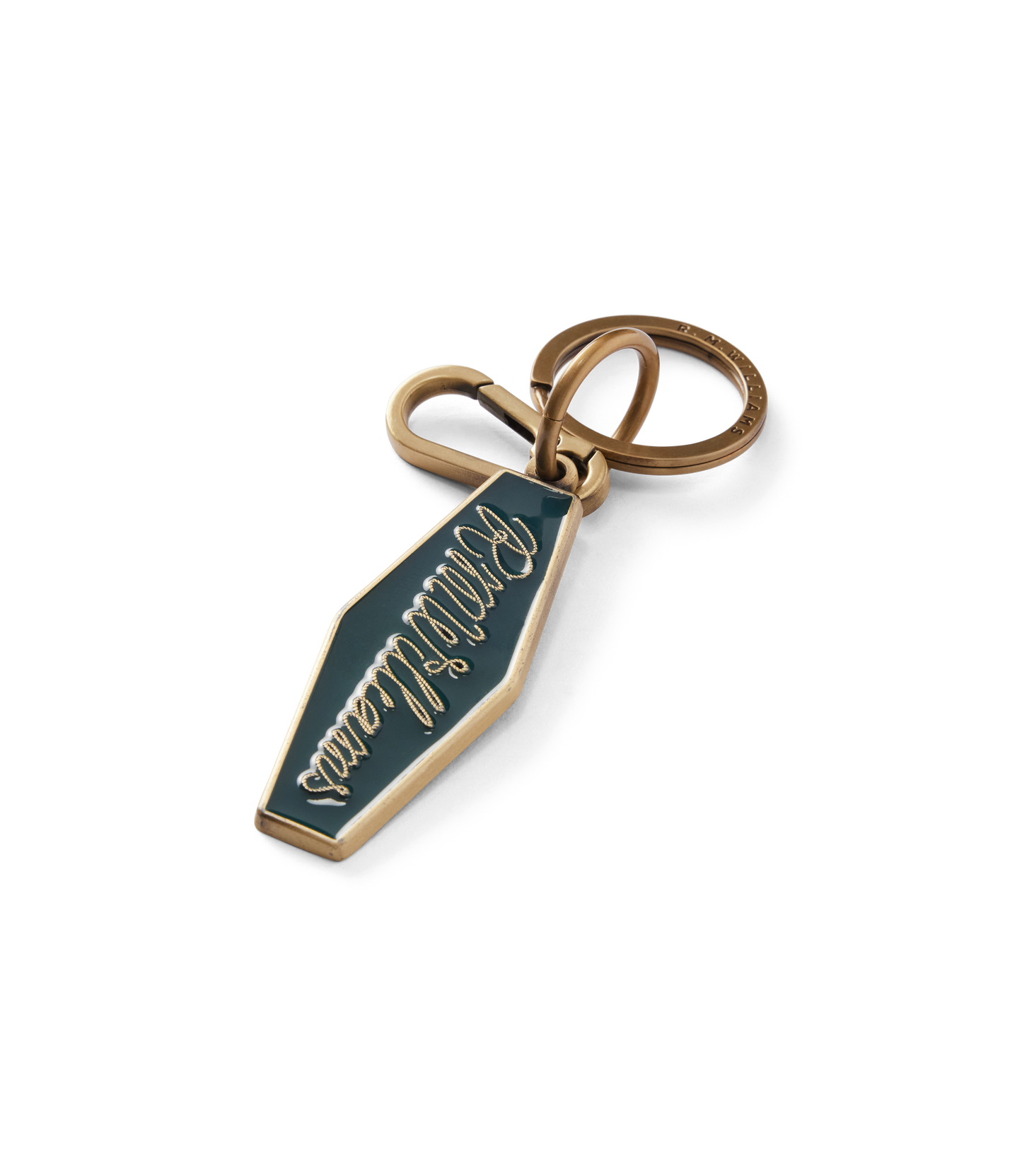 R. M. Williams - Rope Logo Enamel Keyring - Pine