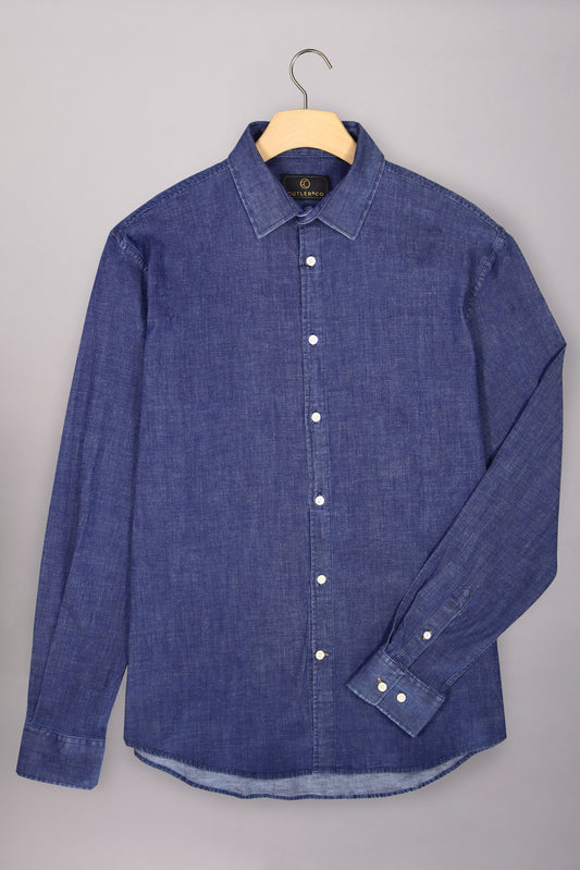 Culter & Co - Blake Shirt - Blue Denim