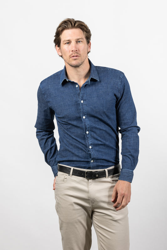 Culter & Co - Blake Shirt - Blue Denim