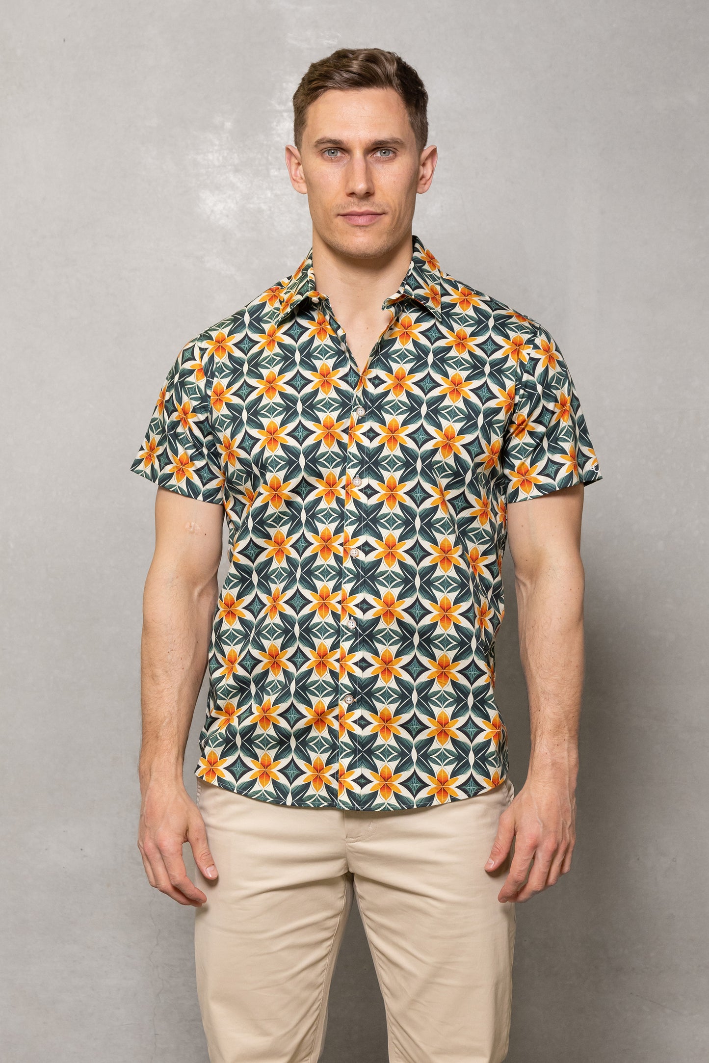Cutler & Co - Brody Short Sleeved Shirt - Jungle