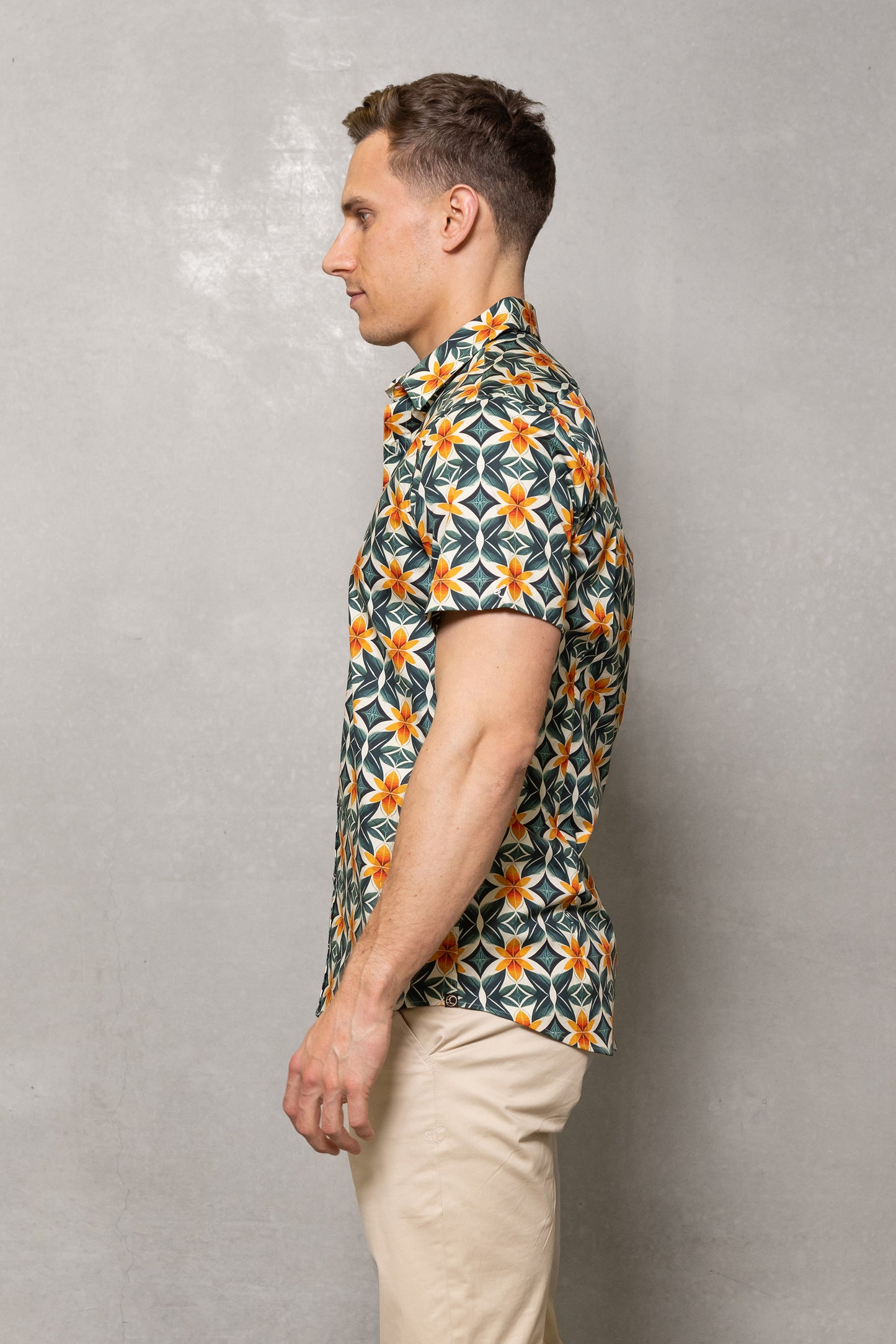 Cutler & Co - Brody Short Sleeved Shirt - Jungle