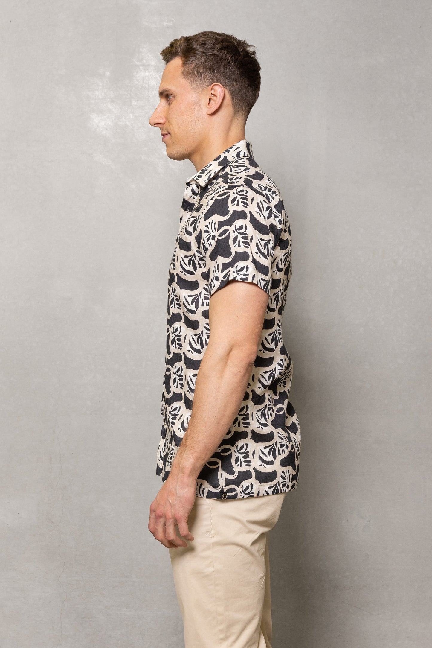 Cutler & Co - Ian Short Sleeved Shirt - Sambuca