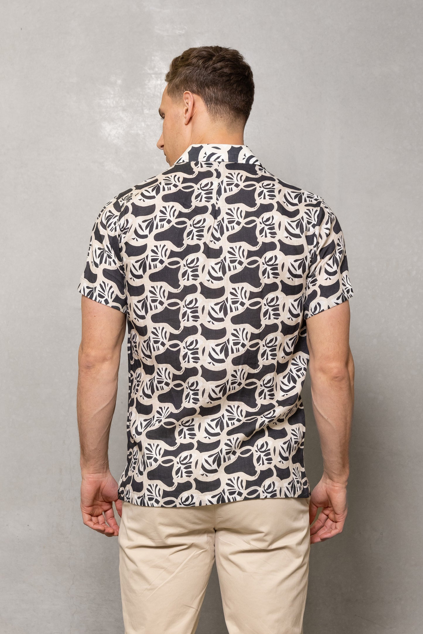 Cutler & Co - Ian Short Sleeved Shirt - Sambuca