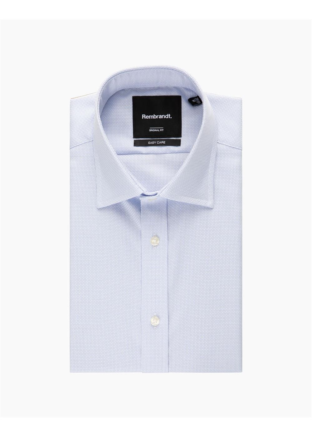 Rembrandt - Sinatra Shirt - Light Blue Textured
