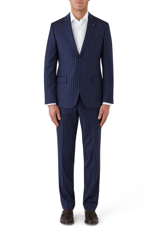 Cambridge - Morse/Interceptor Suit - Navy/White Pinstripe