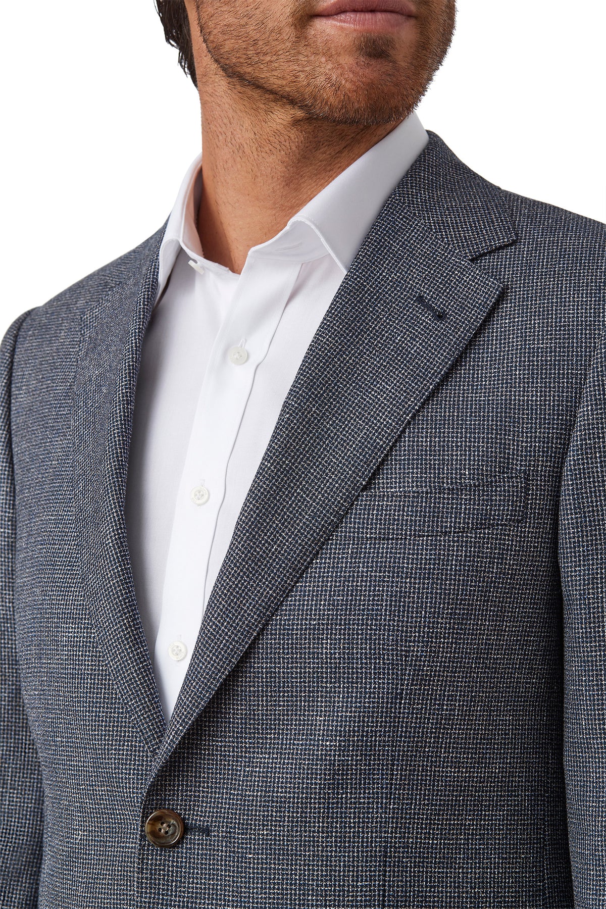 Cambridge - Hawthorn Jacket - Blue/Taupe Micro