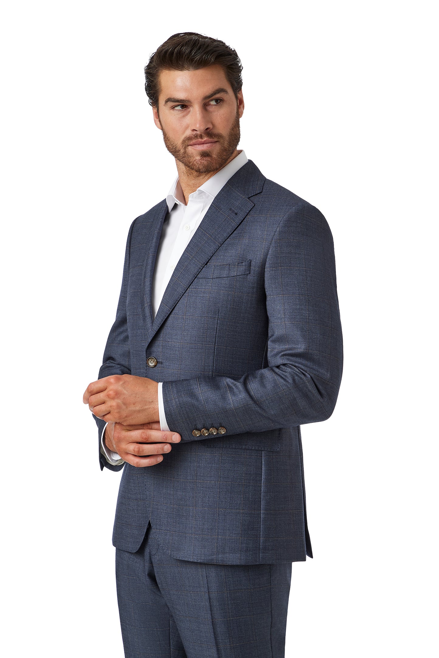 Cambridge - Kensington/Mitcham Suit - Denim Check