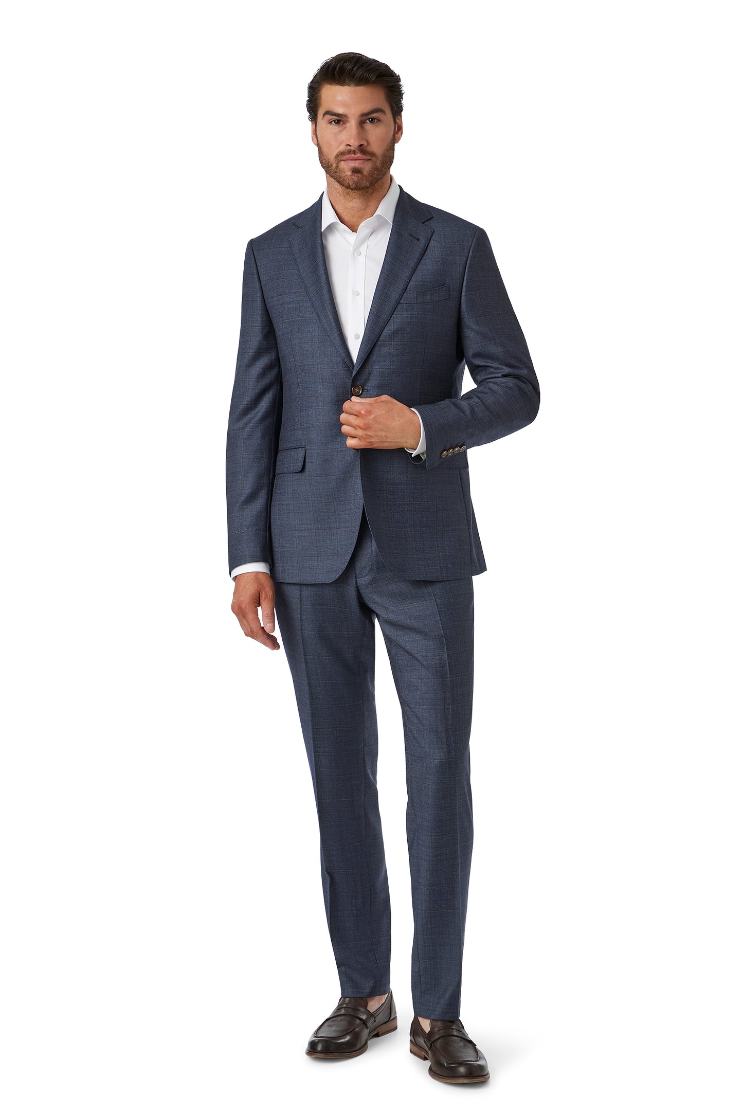Cambridge - Kensington/Mitcham Suit - Denim Check