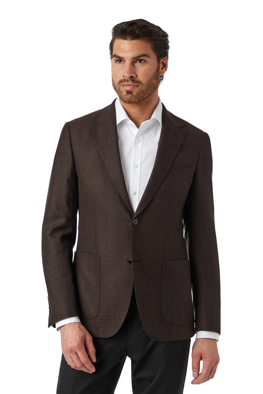 Cambridge - Brunswick Jacket - Brown Herringbone
