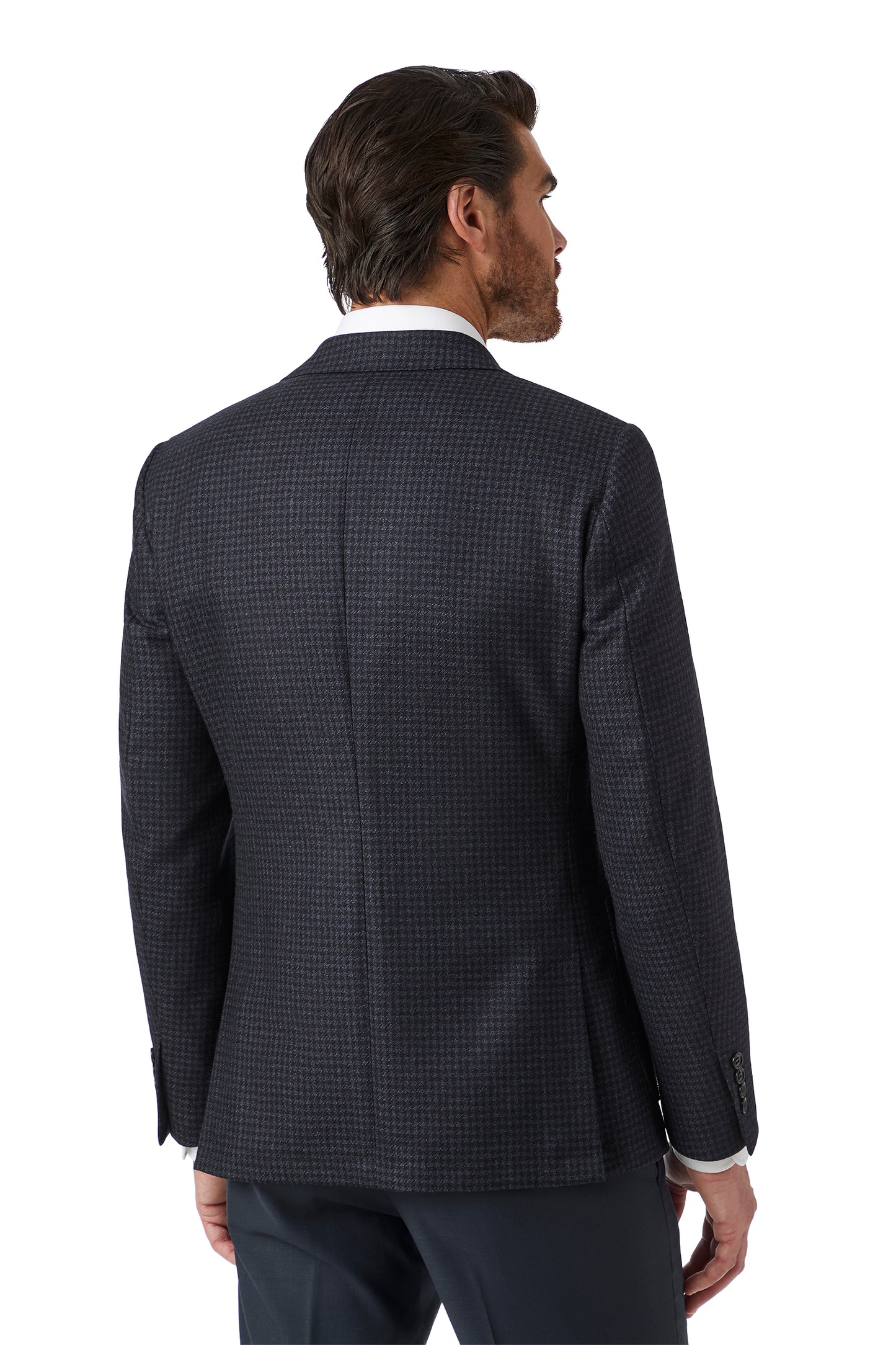 Cambridge - Brunswick Jacket - Navy Houndstooth