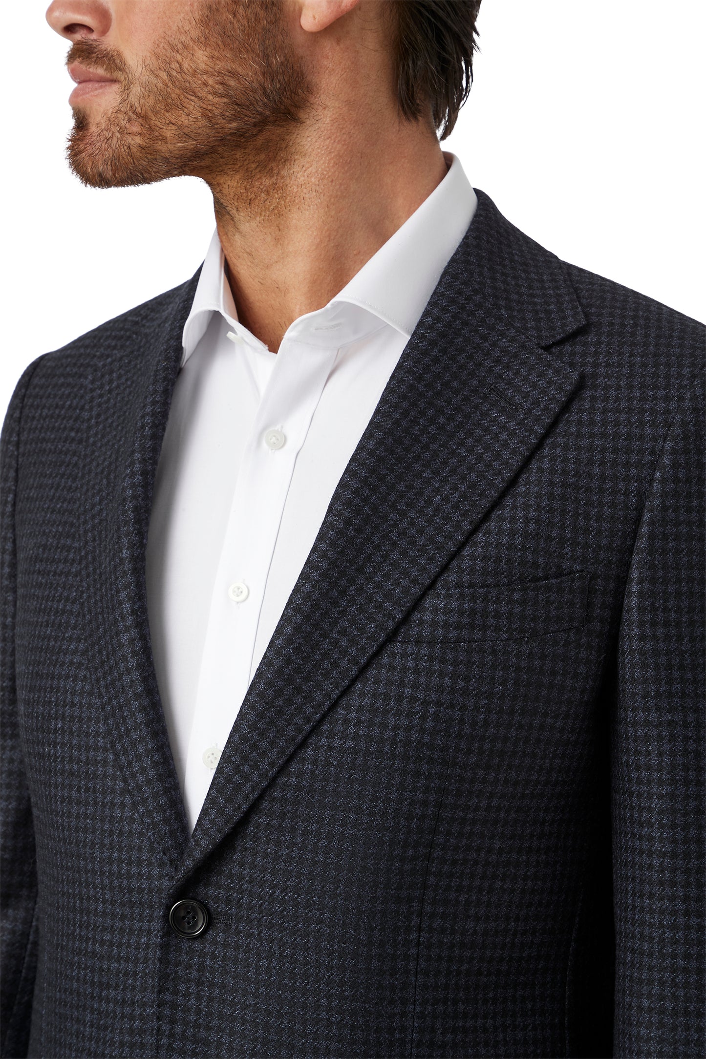 Cambridge - Brunswick Jacket - Navy Houndstooth