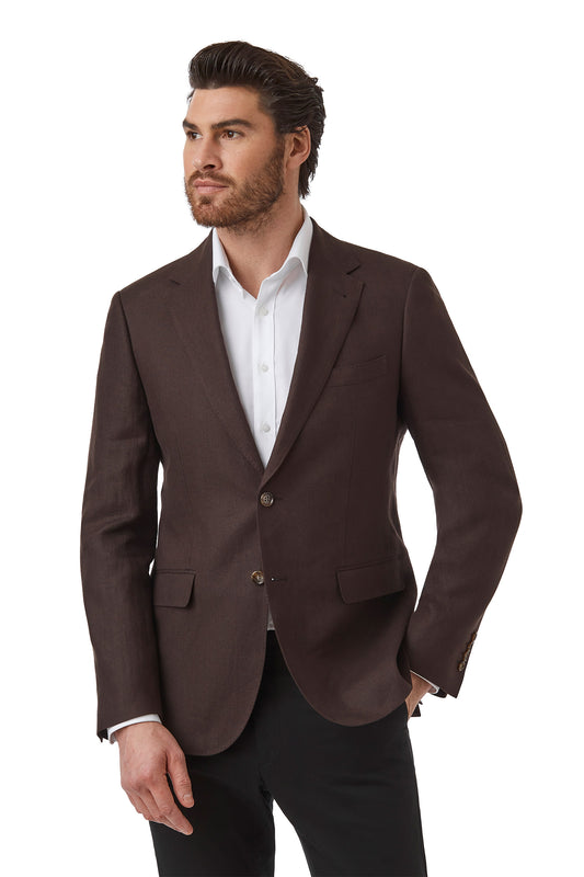 Cambridge Clothing - Hawthorn Linen Jacket - Brown