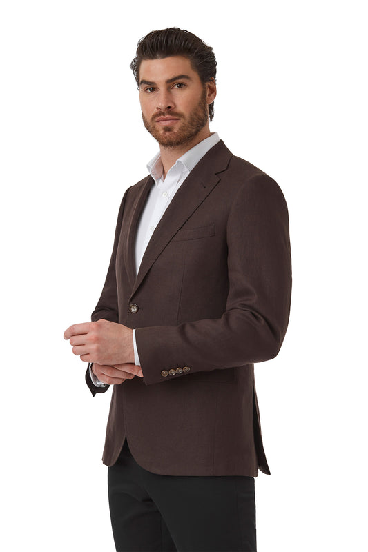 Cambridge Clothing - Hawthorn Linen Jacket - Brown