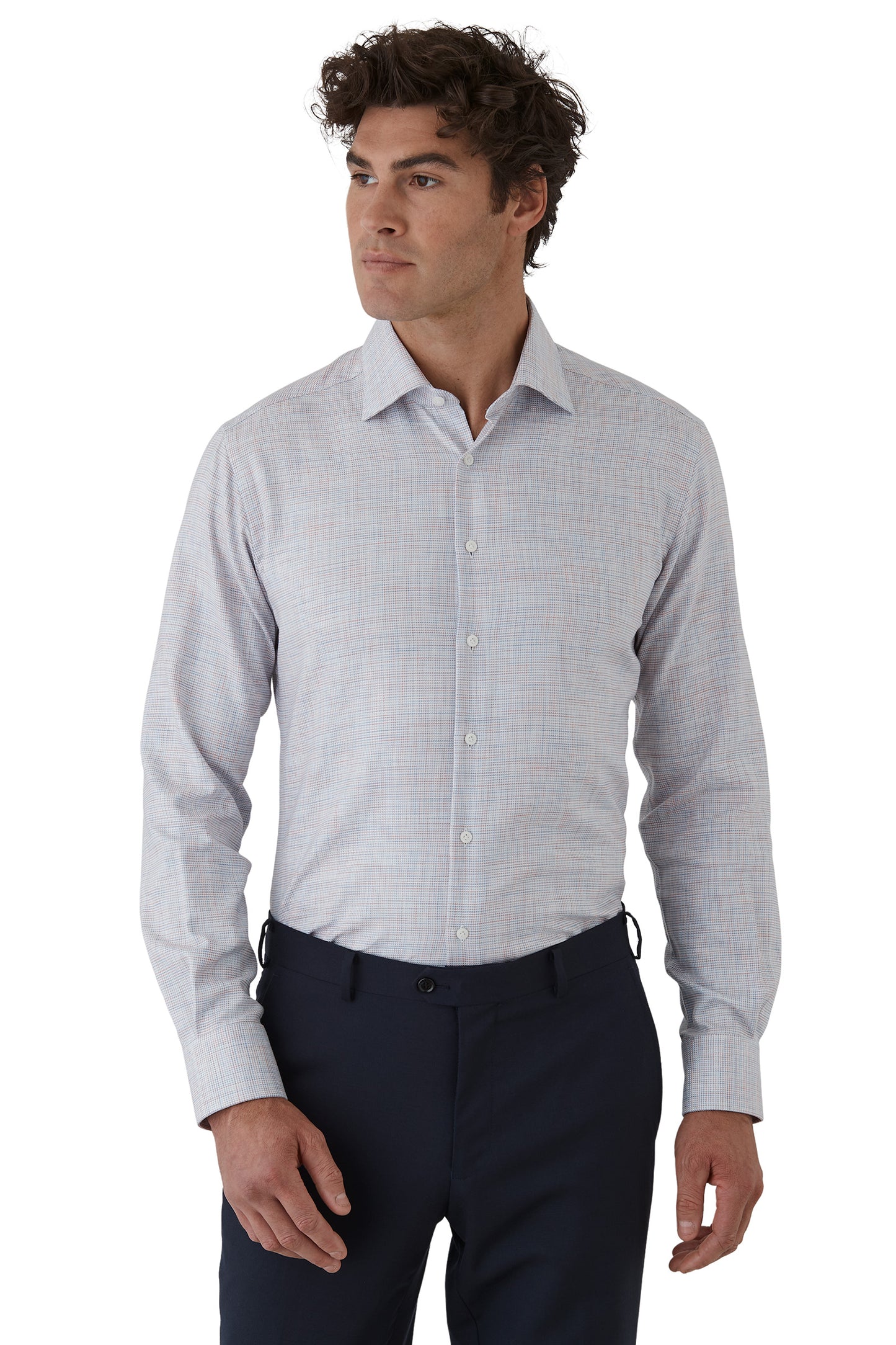 Dom Bagnato - Marcell Shirt - Orange Multi Print