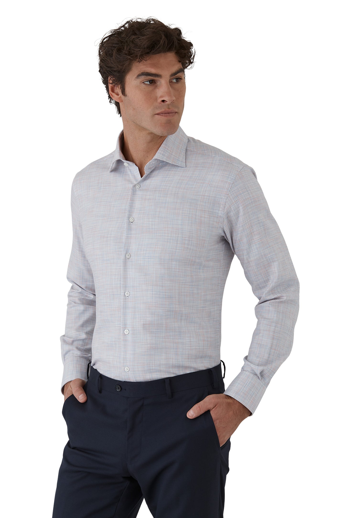 Dom Bagnato - Marcell Shirt - Orange Multi Print
