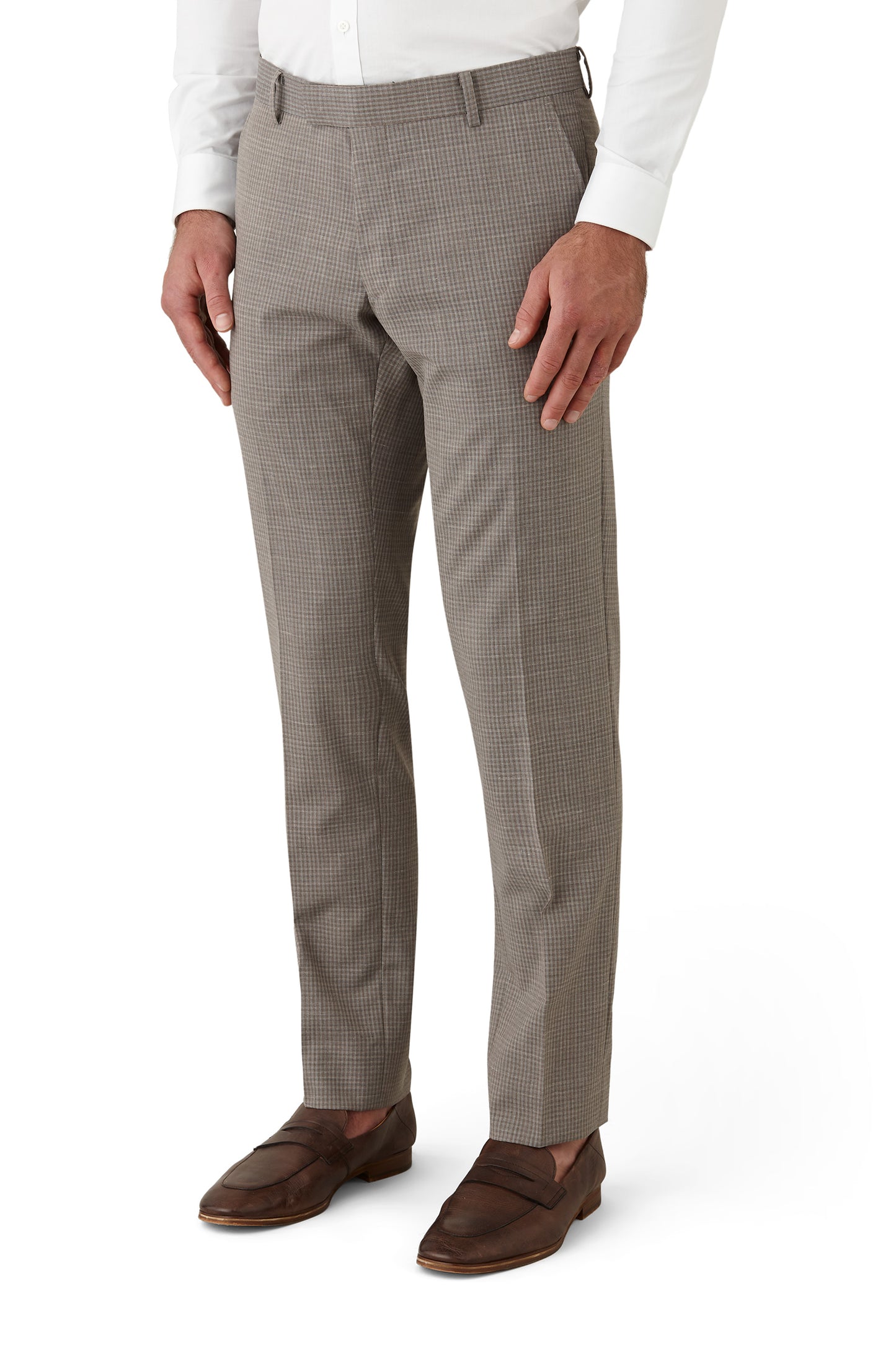 Gibson - Ionic/Caper Suit - Taupe Check
