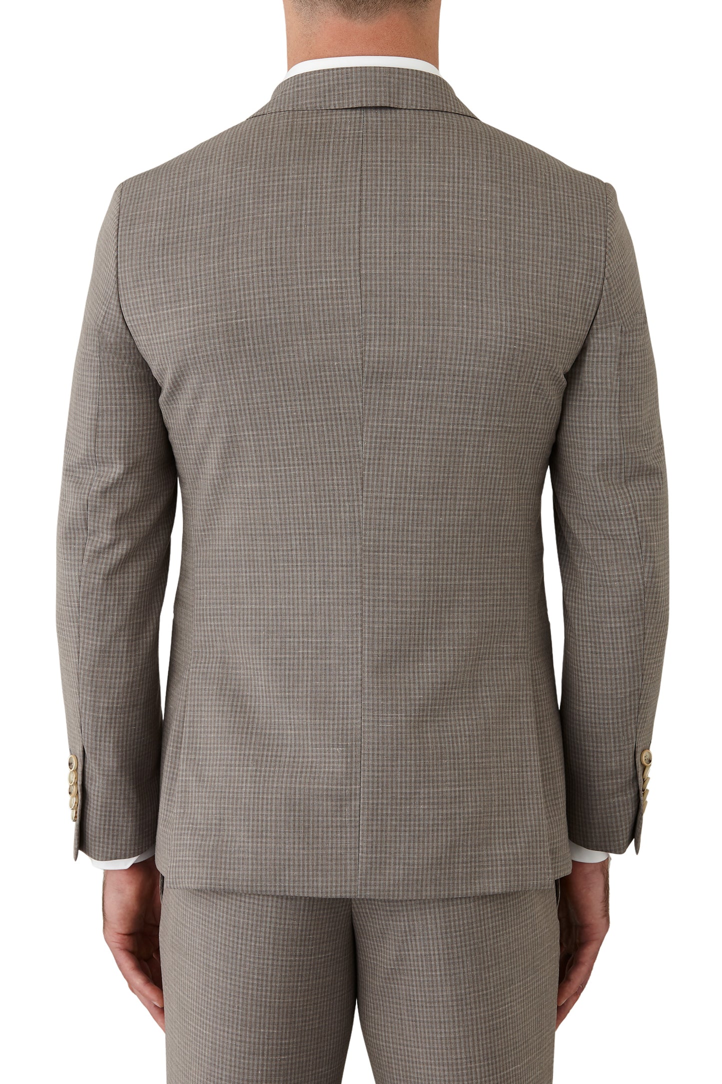 Gibson - Ionic/Caper Suit - Taupe Check