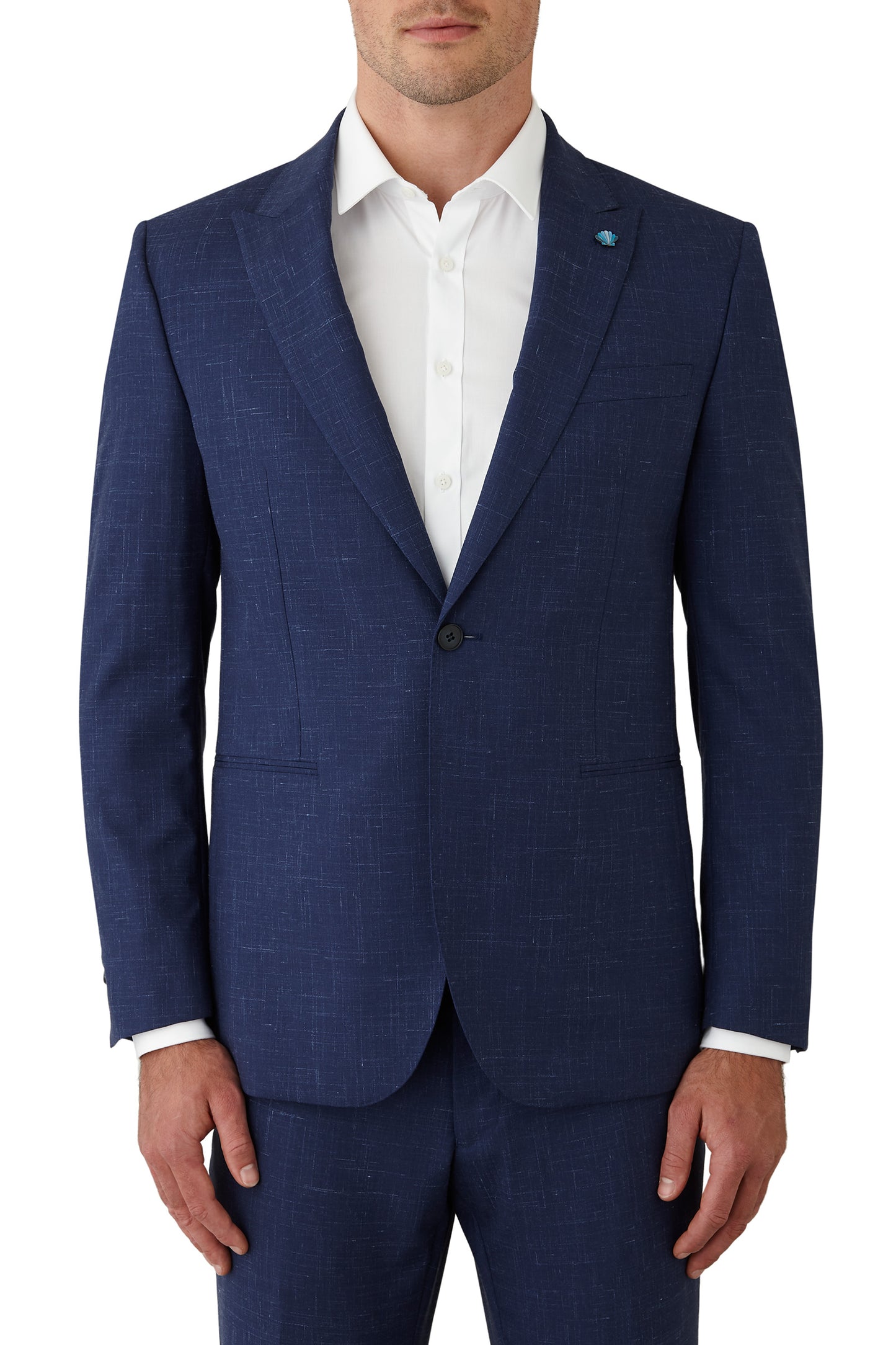Gibson - Ionic/Caper Suit - Blue/White Textured