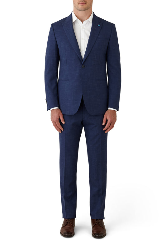 Gibson - Ionic/Caper Suit - Blue/White Textured