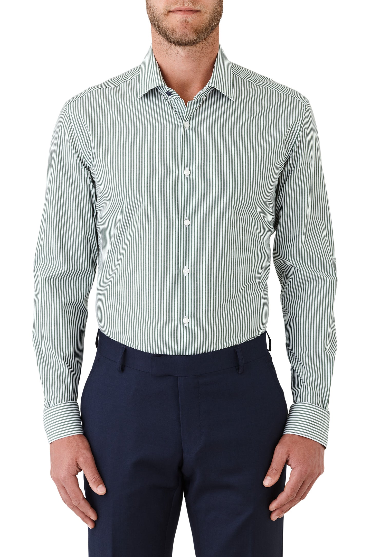 Gibson - Motion Striped Shirt - Black or Green