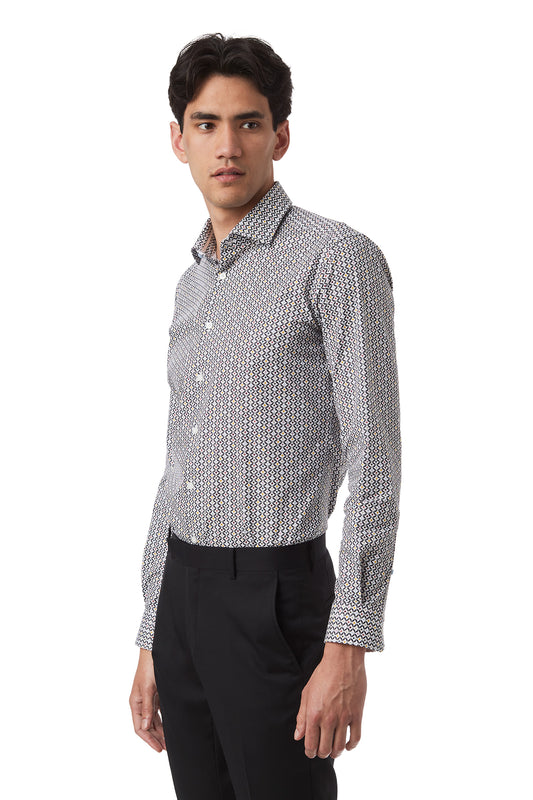 Gibson - Motion Shirt - White/Vibrant Geo