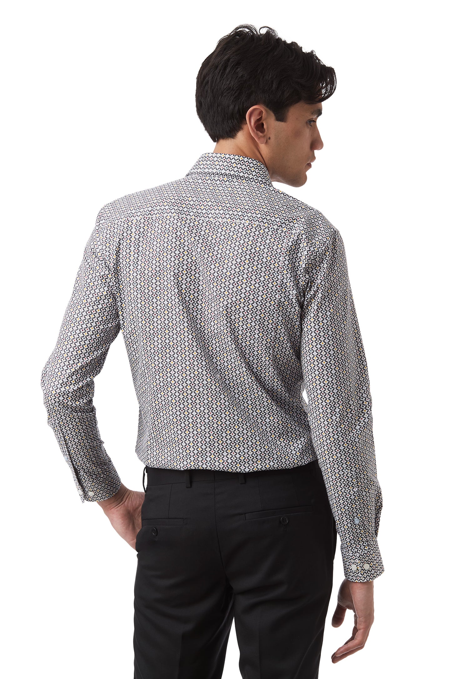 Gibson - Motion Shirt - White/Vibrant Geo