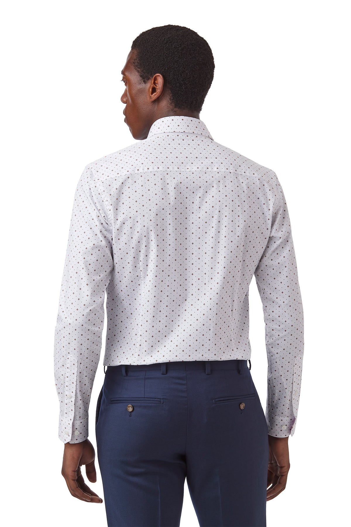 Gibson Fierce Shirt - White/Diamond Geo
