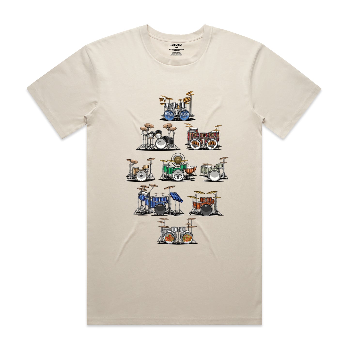 Isthatso Cotton Graphic T-Shirt - Famous Drum Kits