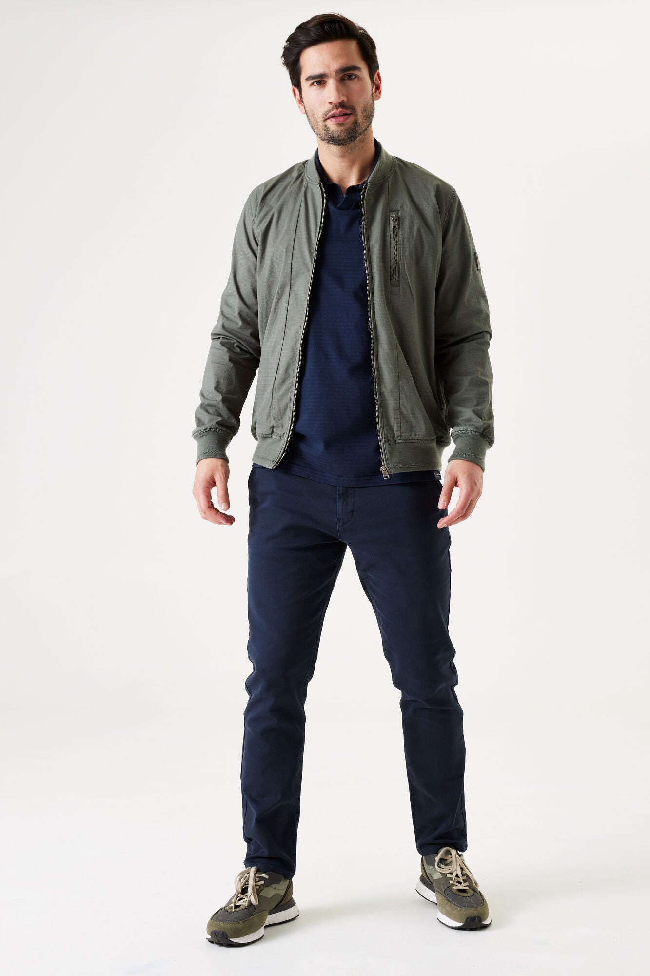 Garcia - Men's Zip Light Jacket - Sage Green