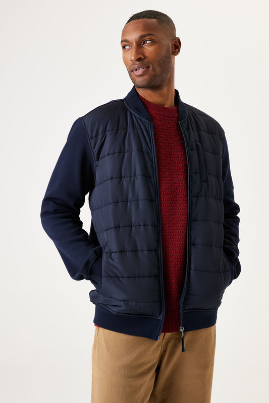 Garcia - Men's Zip Sweat Cardigan - Dark Moon