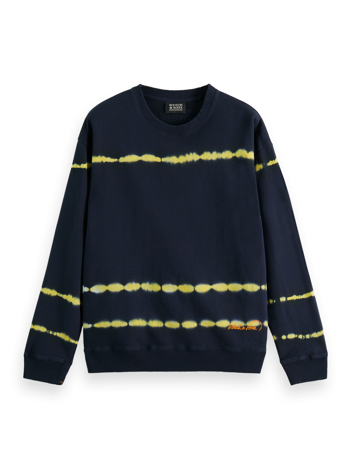 Scotch & Soda Felpa Crew Neck Sweatshirt - Tie-Dye - Two Design Options