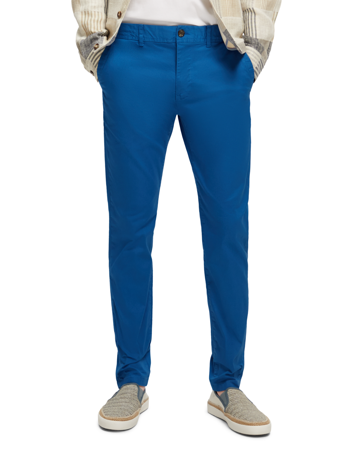 Scotch & Soda - Essential Cotton Chinos - Flamingo or Riviera Blue