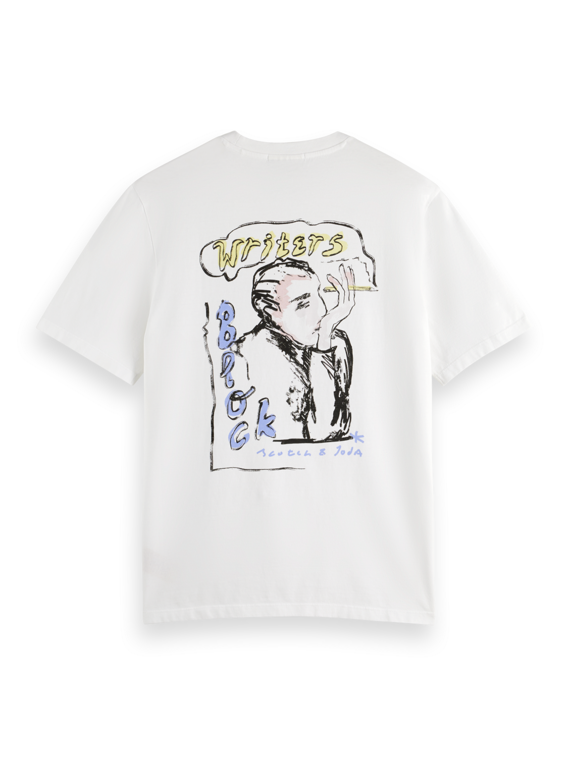 Scotch & Soda - Printed T-Shirt - Front/Back Art Tee - White